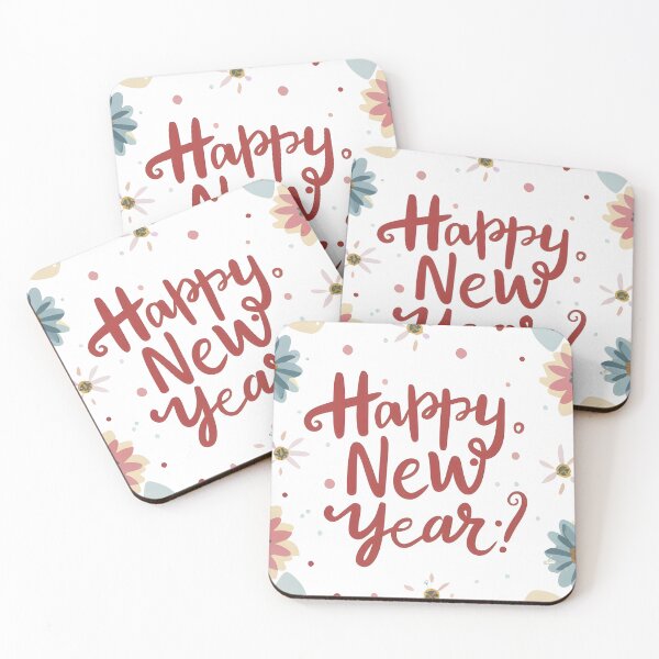 Item preview, HAPPY NEW YEAR 2024 RED FLOWER DESIGN designed and sold by denakh.