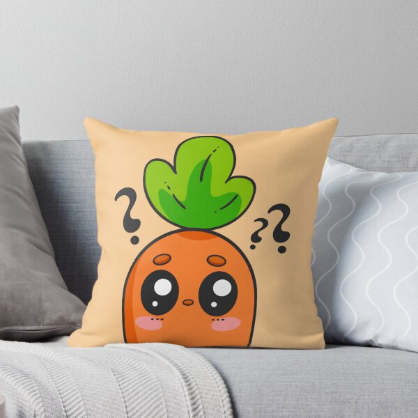 Item preview, Curious Carrot - simple cute (kawaii) carrot designed and sold by Eviidesigns.