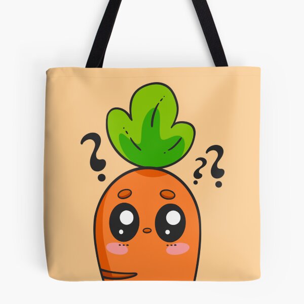 Item preview, Curious Carrot - simple cute (kawaii) carrot designed and sold by Eviidesigns.