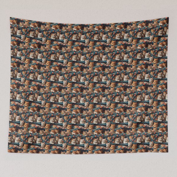 Item preview, Purrfection in Patterns: Cute Cats Lazing Around 4 designed and sold by Honlov.