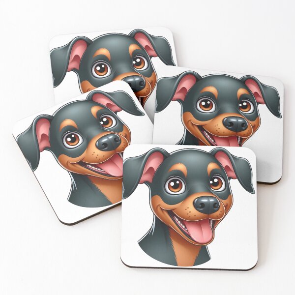 Item preview, Cute Doberman Puppy with Natural Ears designed and sold by Delamoon.