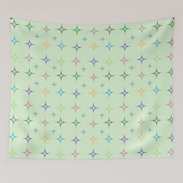 Item preview, Mulricolor, Multicolor Star, Multicolor Star Pattern, Multicolor Abstract Shades Design designed and sold by Art Shimmers.