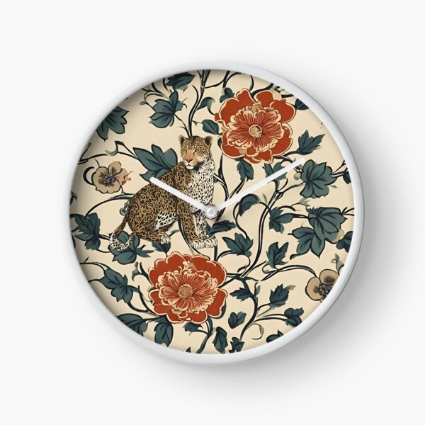 Item preview, Leopard on Bold Floral  designed and sold by AnimaliaStar.