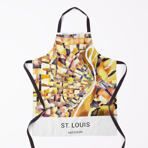 Item preview, St. Louis Missouri Named City Map - Golden Yellow designed and sold by StylishStacks.