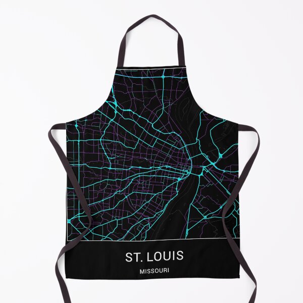 Item preview, St. Louis Missouri Named City Map - Neon Fantasy designed and sold by StylishStacks.
