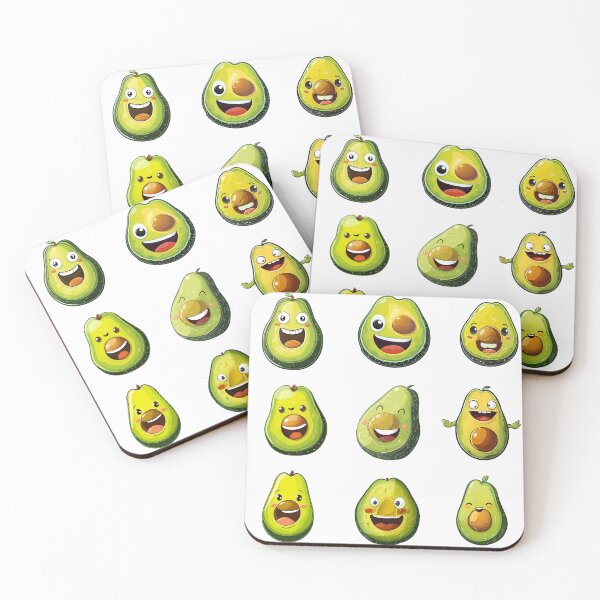 Item preview, Funny Cute Avacado Sticker Set designed and sold by Desfix.