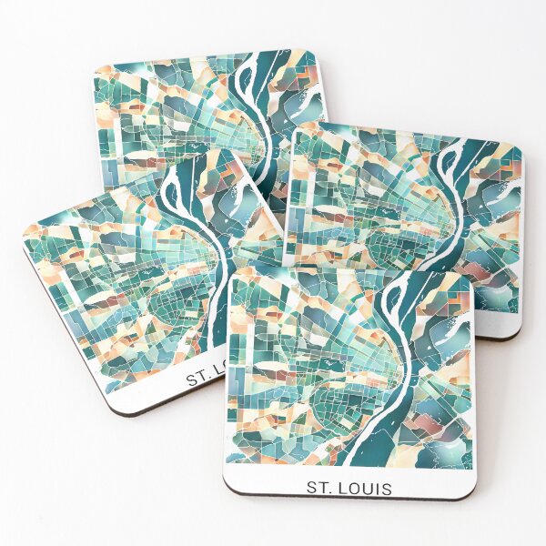 Item preview, St. Louis Missouri Named City Map - Lush Green designed and sold by StylishStacks.