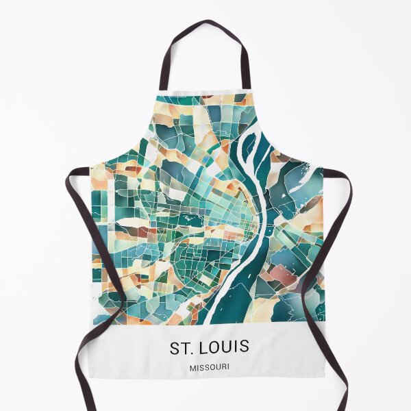 Item preview, St. Louis Missouri Named City Map - Lush Green designed and sold by StylishStacks.
