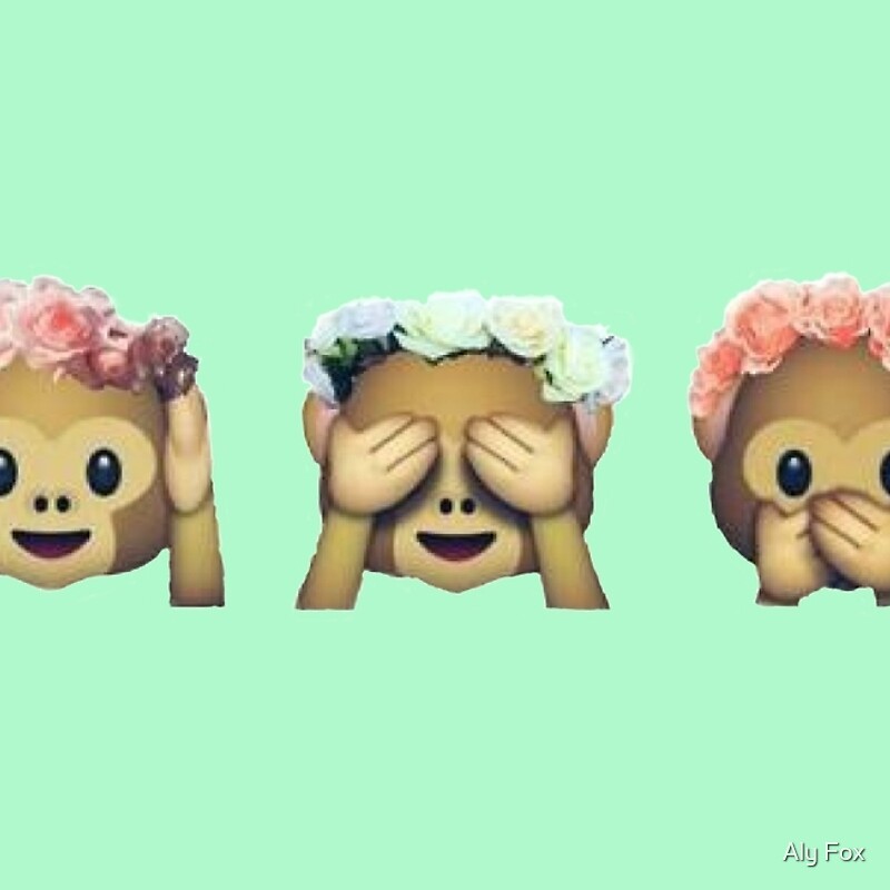 Monkey See No Evil Hipster Flower Crown Emoji" Laptop Sleeves by ... Monkey See No Evil Hipster Flower Crown Emoji" Laptop Sleeves by ...