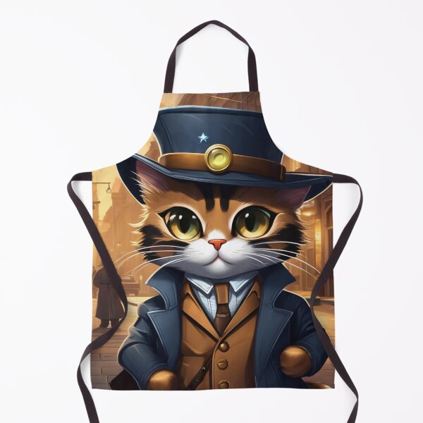 Item preview, a detective cat on the street at midcentury designed and sold by JangmiHorang.