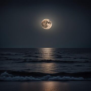 Artwork thumbnail, Moon at Night by LenCarol