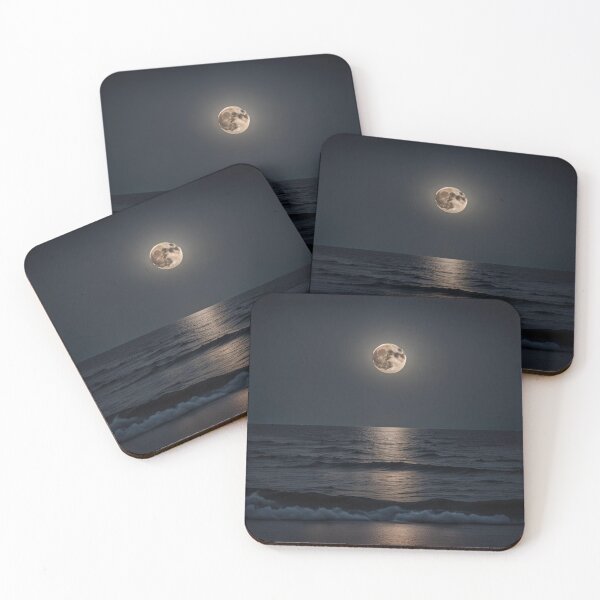 Moon at Night Coasters (Set of 4)