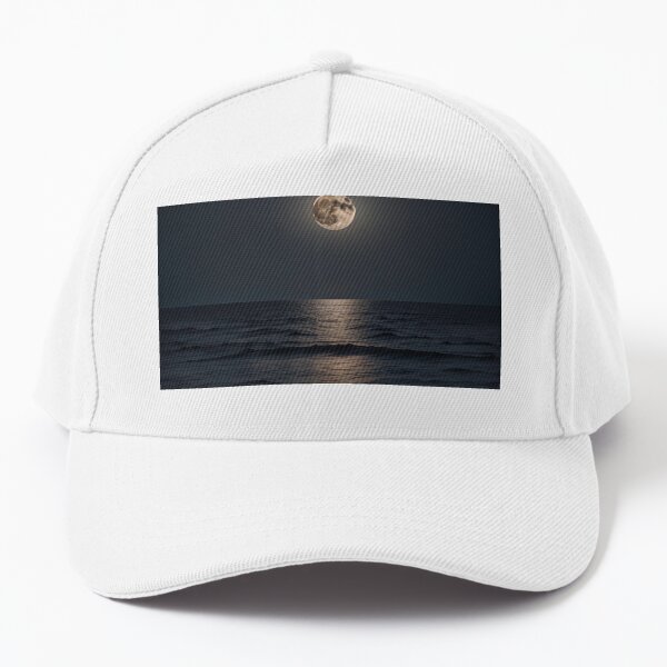 Moon at Night Baseball Cap
