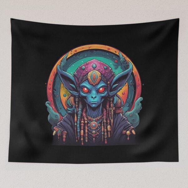 Item preview, Starbound Sage: Extraterrestrial Shaman Fashion Revelry designed and sold by Burn-Ego.