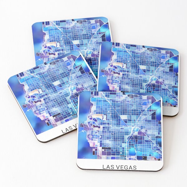 Item preview, Las Vegas Nevada Named City Map - Marine Blue designed and sold by StylishStacks.