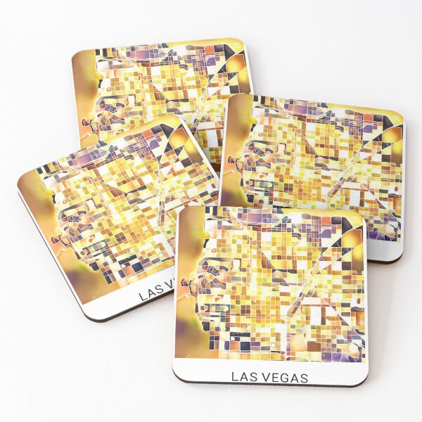 Item preview, Las Vegas Nevada Named City Map - Golden Yellow designed and sold by StylishStacks.