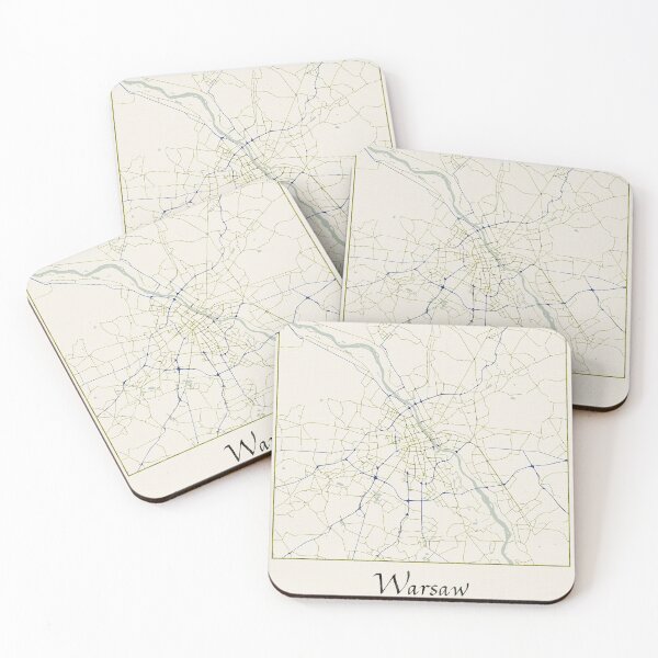 Item preview, Warsaw Poland Named City Map - Hand-Drawn designed and sold by StylishStacks.