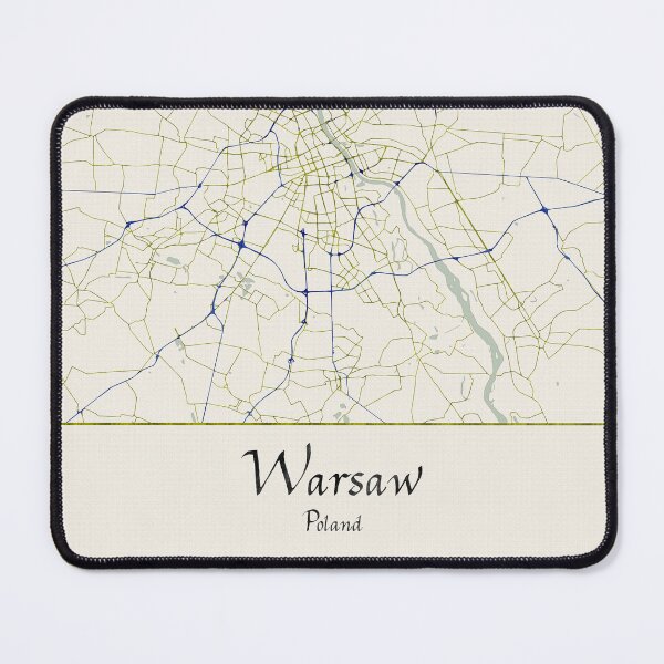 Item preview, Warsaw Poland Named City Map - Hand-Drawn designed and sold by StylishStacks.