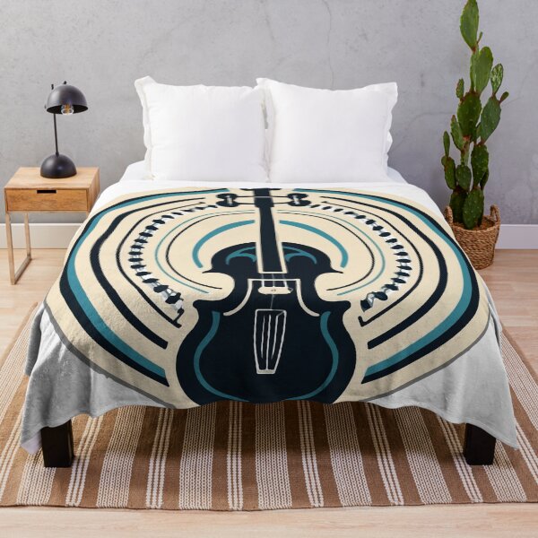 Item preview, Folk-Style Fiddle with Swirling Music Bars designed and sold by NiftyWrx.