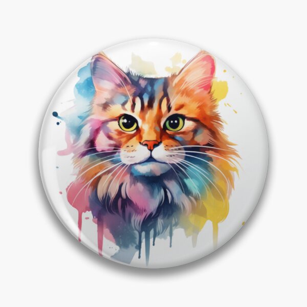Item preview, The Art of Meow: Cat's Head in Watercolor designed and sold by LydieDigitalArt.