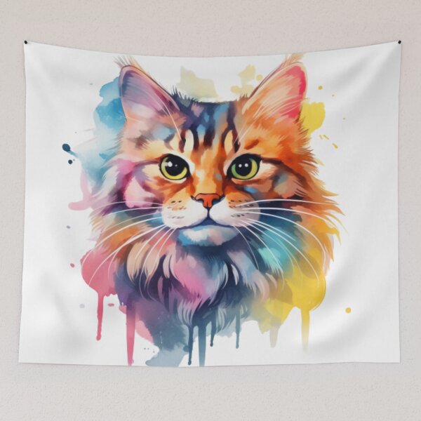 Item preview, The Art of Meow: Cat's Head in Watercolor designed and sold by LydieDigitalArt.