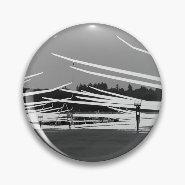 Item preview, Black and White, wings of a set of gliders in a lineup. designed and sold by sandyprints.