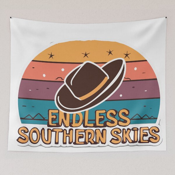 Item preview, Endless Southern Skies Cowboy Sunset Silhouette designed and sold by NiftyWrx.