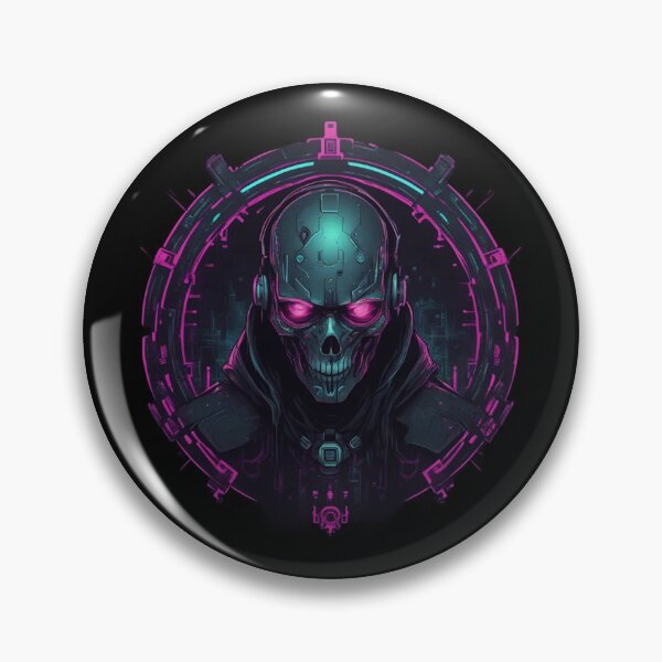 Item preview, Necro Techno Noir: Dark Cyberpunk Design designed and sold by Burn-Ego.