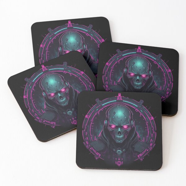 Item preview, Necro Techno Noir: Dark Cyberpunk Design designed and sold by Burn-Ego.