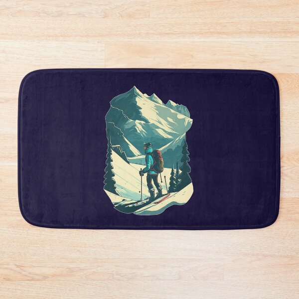 Item preview, Skiing Mountain View designed and sold by NaNaSpaceStore.