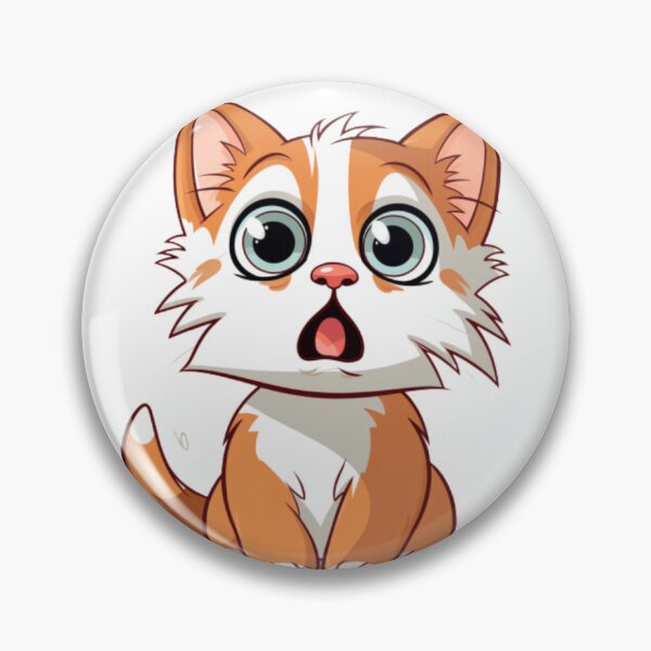 Item preview, Cute Moment: Surprised Cat in Fun Illustration designed and sold by LydieDigitalArt.