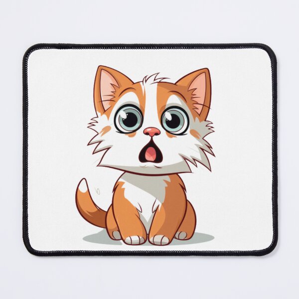 Item preview, Cute Moment: Surprised Cat in Fun Illustration designed and sold by LydieDigitalArt.