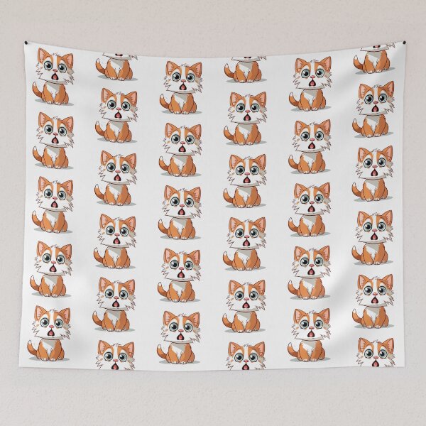 Item preview, Cute Moment: Surprised Cat in Fun Illustration designed and sold by LydieDigitalArt.