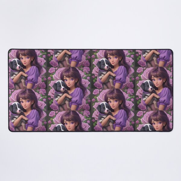 Item preview, Little girl with a puppy in her arms designed and sold by Marcu Ioachim.