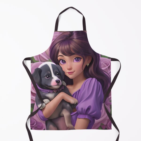 Item preview, Little girl with a puppy in her arms designed and sold by Marcu Ioachim.