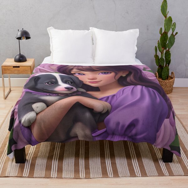 Item preview, Little girl with a puppy in her arms designed and sold by Marcu Ioachim.