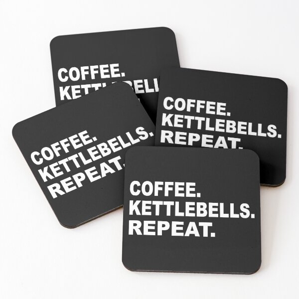 Item preview, Coffee Kettlebells Repeat designed and sold by Esskay Designs.