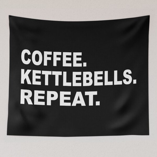 Item preview, Coffee Kettlebells Repeat designed and sold by Esskay Designs.