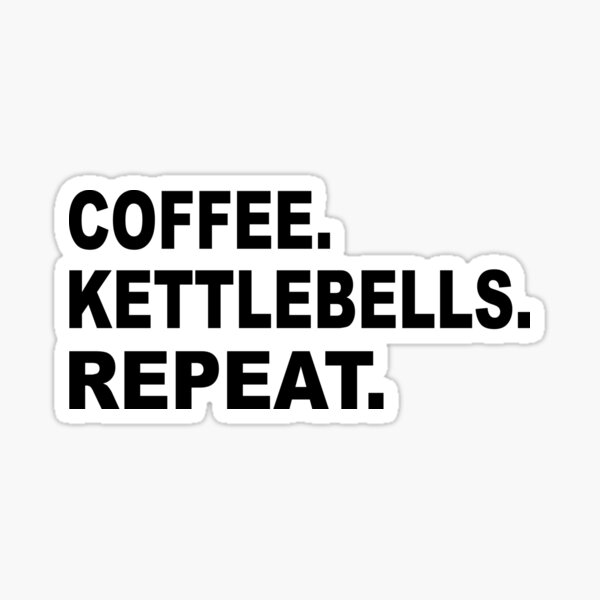 Item preview, Coffee Kettlebells Repeat designed and sold by Esskay Designs.
