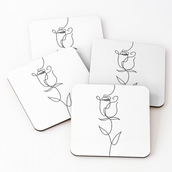 Item preview, Minimalist Rose // designed and sold by Art by Maria Milenova.