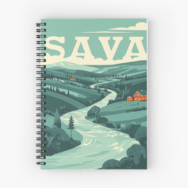Item preview, Sava River Vintage Poster designed and sold by Twisted Kids.
