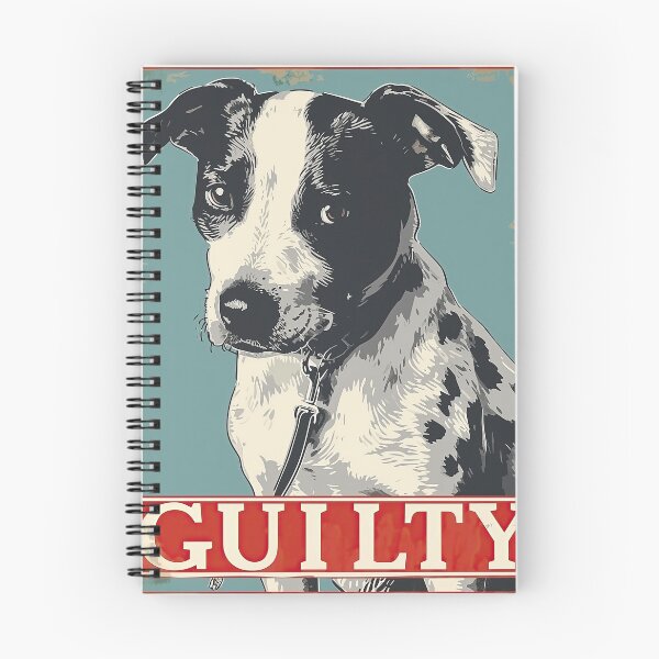 Item preview, Guilty Dog Retro Poster designed and sold by Twisted Kids.