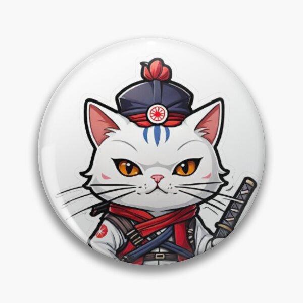 Item preview, White Cat assassin Japan designed and sold by KorArtStudio.