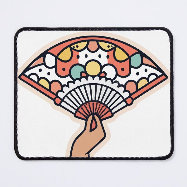 Item preview, Elegant Hand Fan Minimalist Design designed and sold by NiftyWrx.