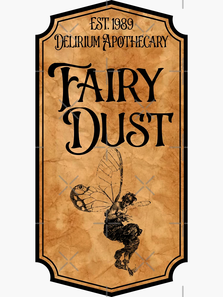 fairy-dust-potion-label-sticker-for-sale-by-freaky-frenk-redbubble for Free Printable Fairy Dust Labels Fairy Dust potion label