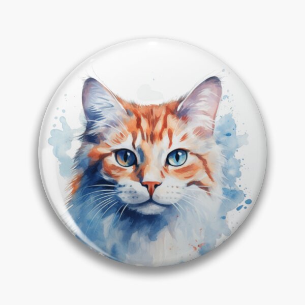 Item preview, Artistic Charm: Cat's Head in Watercolor designed and sold by LydieDigitalArt.