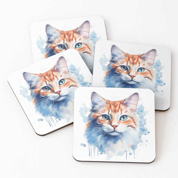 Item preview, Artistic Charm: Cat's Head in Watercolor designed and sold by LydieDigitalArt.