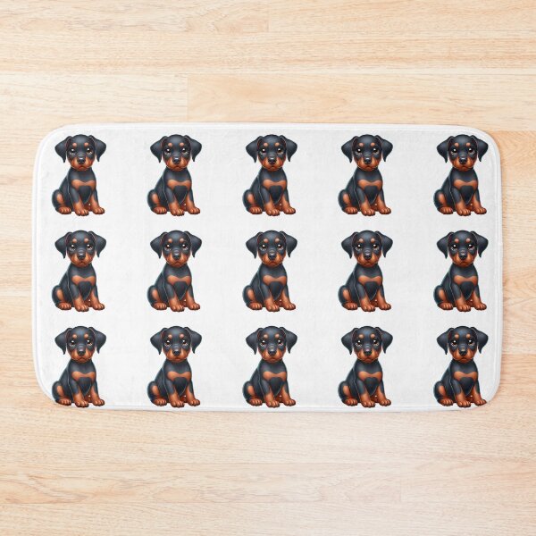 Item preview, Cute Doberman Puppy with Natural Ears designed and sold by Delamoon.