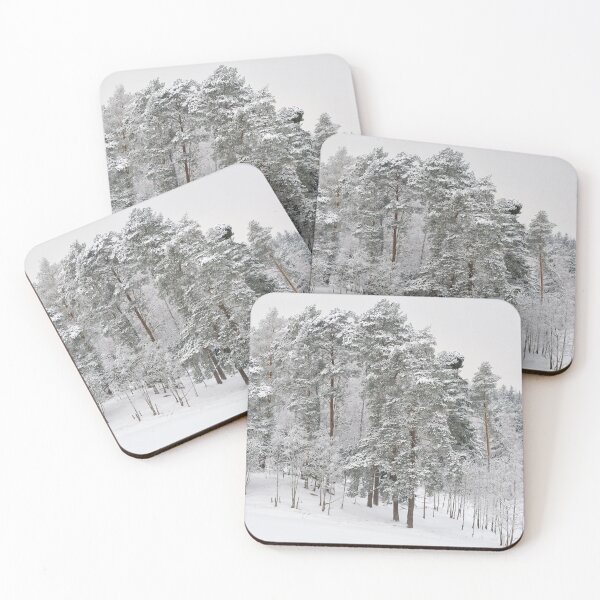 Item preview, The pines by the fields. Parkkuu winter 2023 minimal color designed and sold by Jouko Lehto Photography.
