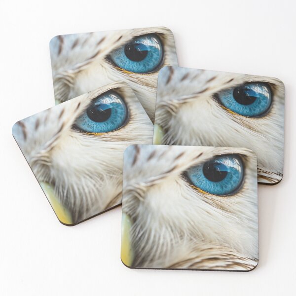 Item preview, White Owl with Blue eyes designed and sold by Fun and Amazing Designs.